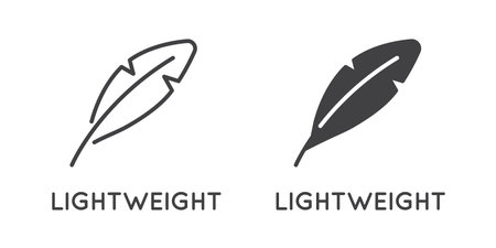 Set of Minimal Weight and Scales Related Vector Line Icons. Perfect Pixel. Outlined and Filled.のイラスト素材