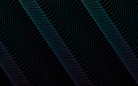 Wavy background. Pattern with Thin Lines. waves. Vector.のイラスト素材