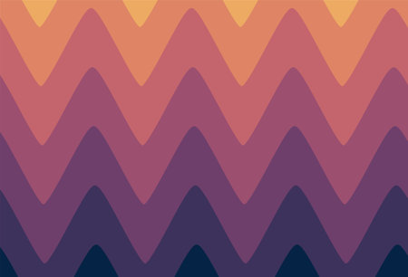 Gradation wave. Indian style. Evening Colors Wallpaper. Gradation background. Gradient with color steps. Violet orange yellow.のイラスト素材