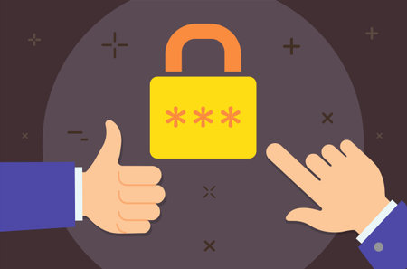 Vector Internet Security Flat Minimal Style Colorful Icon