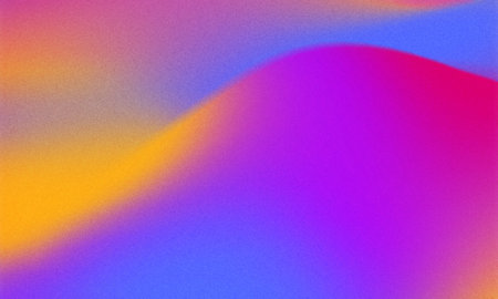 Gradient background with retro grainy film texture. Blurred chroma background. vintage noise effect.