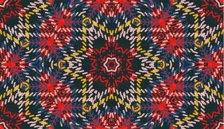 Unusual interpretation of Tartan. Seamless pattern. background.