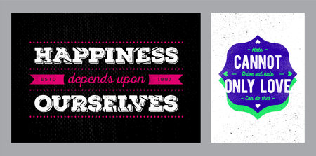 Remark or Quote Template. Template for T-shirt, Poster or Print.のイラスト素材