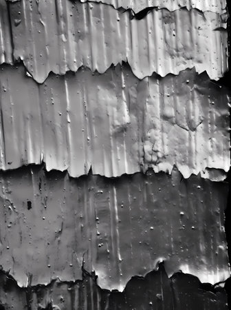 Metal grunge sheeting texture, rough-edged. 1900s, pulled, scratched. Film, dark palette. Creepy, mystic and dark. Generative Ai.の素材