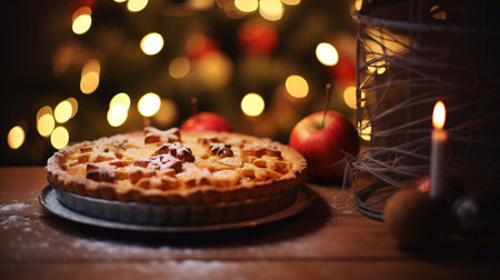 Crafting a spiced apple pastry with an air of Yuletide.の素材