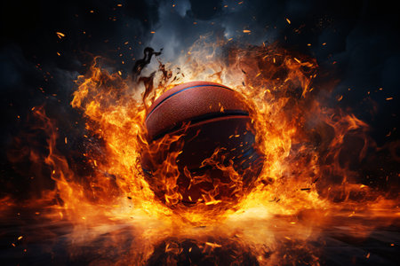 Hoops and netted a pivotal past.の素材