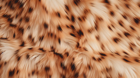 Magnificent dappled pelage close-up, featuring the texture of beastly wool.の素材