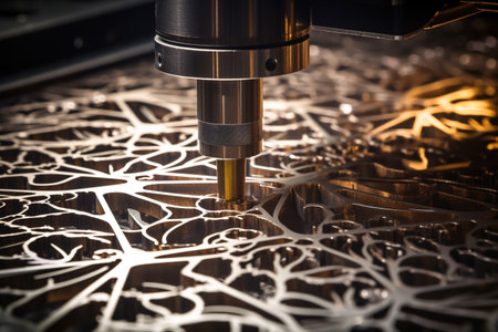 Using up-to-date technology, CNC Laser cutting creates precise industrial parts in close detail.の素材