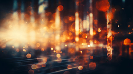Vintage-style movie background with scratches, dust, and light flares.の素材