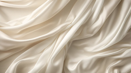 Close-up shot of pristine drapery.の素材