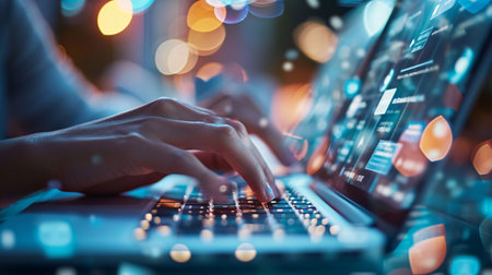 Utilizing digital platforms to foster connections and boost sales through interactive online engagement.の素材