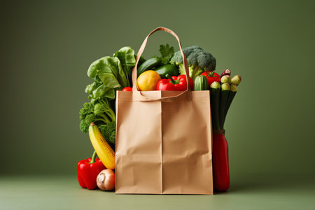 One can find a festive grocery package for home delivery, providing nourishing food for the holidays.の素材