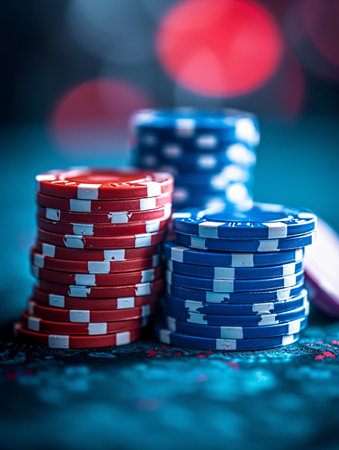 Background of playing cards. Business concept for risk opportunity fortune or betting.の素材