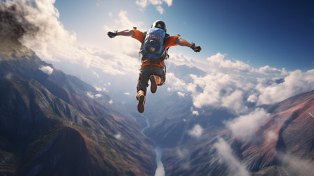 A stimulating glimpse of an athlete in full-flow at an exhilarating sporting event.の素材