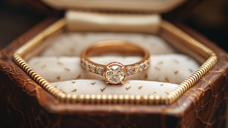 The matrimonial band in a box.の素材