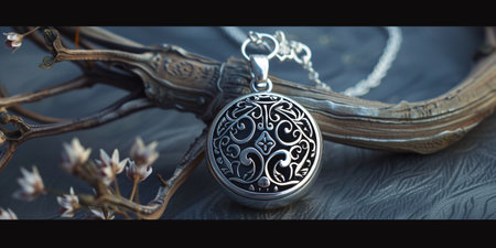 Elegant silver charm.の素材