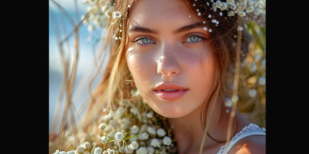 Stunning summer wedding photography.の素材