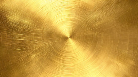 Elegant golden brushed metal texture for abstract background.の素材