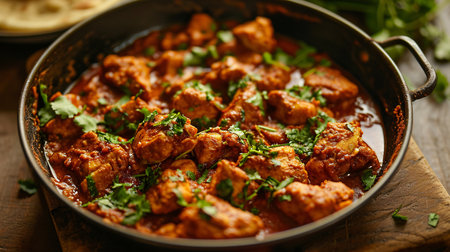 Spicy Indian chicken dish.の素材