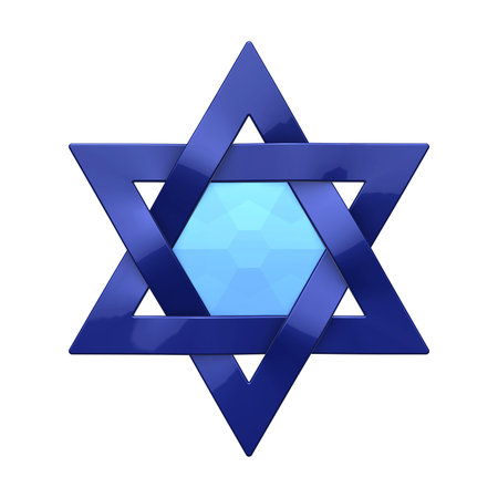 Judaism religious symbol - star of davidの写真素材
