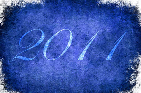 A Cristmas blue frame with white borderの写真素材