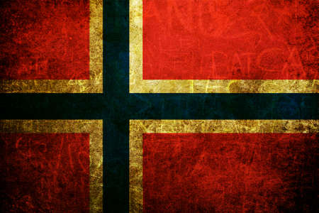 An old grunge flag of Norway stateの写真素材