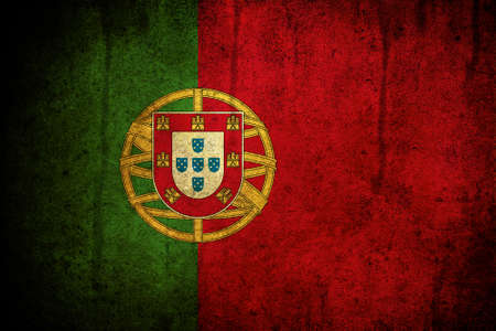 An old grunge flag of Portugal stateの写真素材