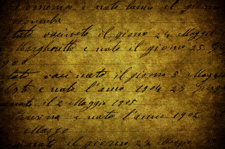 A grunge image with a text on paperの写真素材