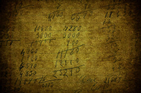 A grunge image with a text on paperの写真素材