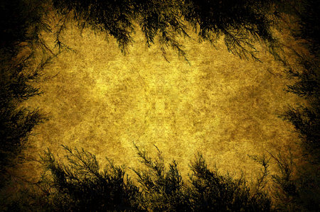 A Cristmas yellow frame with black border