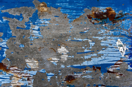 A blue grunge texture with other colors inside