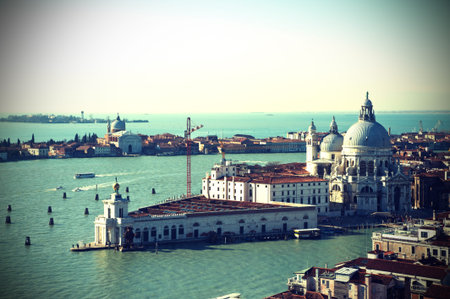 Panoramic of Basilica of Santa Maria in Venice