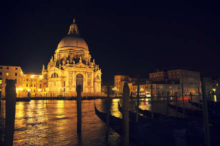Panoramic of Basilica of Santa Maria della Salute in Veniceの写真素材