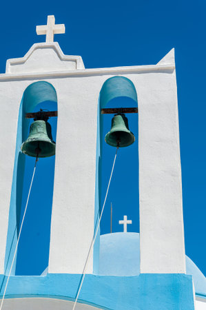 Big bells tower in the sky of Naxos - Greece