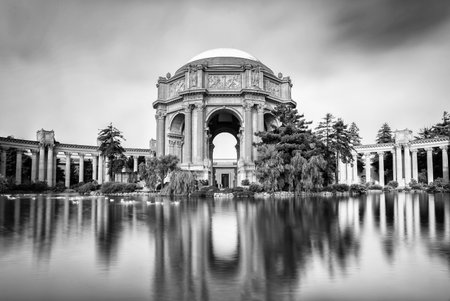Palace of Fine Art in Black and Whiteのeditorial素材