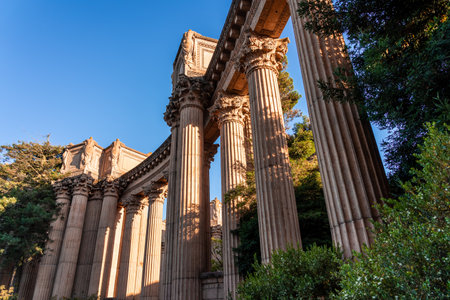 Palace of Fine Art in San Francisco, Californiaのeditorial素材