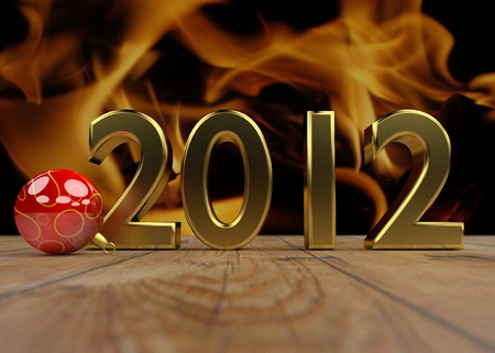 New year 2012 の写真素材