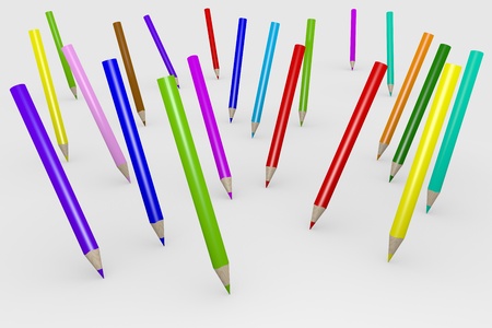 Color pencils の写真素材