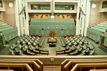  Inside House of Representatives, the lower house of the bicameral Parliament of Australiaのeditorial素材