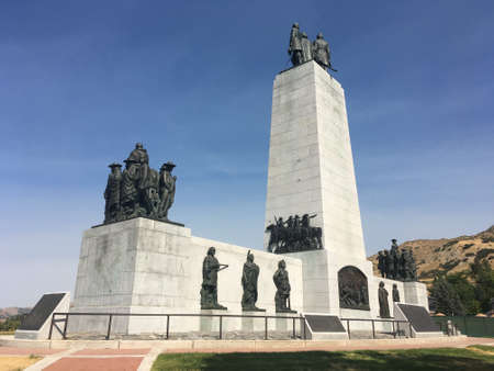 This is the Monument Place, Salt Lake City, Utah, United Statesのeditorial素材