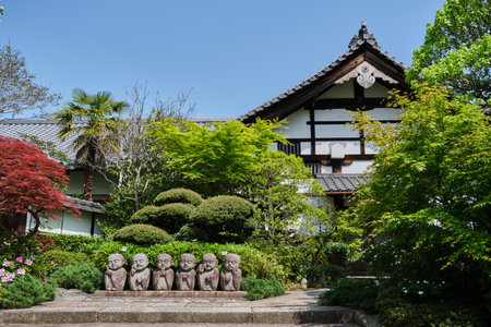Kyoto, Japan. April 20, 2023: Exterior view of Reigen-in Temple in Kyoto, Japan.のeditorial素材