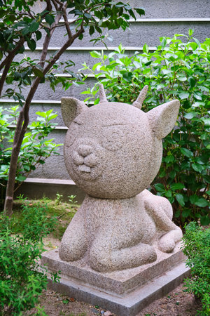 Kyoto, Japan. April 24, 2023: Danno-horinji buddhist Temple statue in Kyoto.のeditorial素材