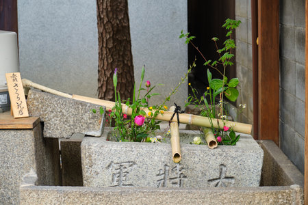 Kyoto, Japan. April 25, 2023: Daishogun Hachi-jinja Shrine in Kyoto.のeditorial素材