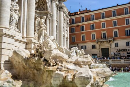 Rome, Italy. One of the most famous landmarks - Trevi Fountain (Fontana di Trevi).の写真素材