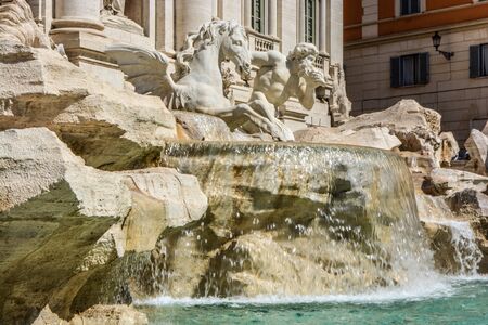 Rome, Italy. One of the most famous landmarks - Trevi Fountain (Fontana di Trevi).の写真素材