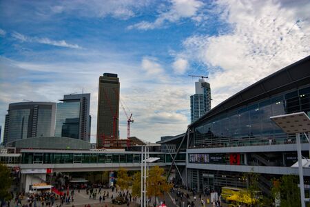 Frankfurt Trade Fair and Urban (Subway) Stationの写真素材