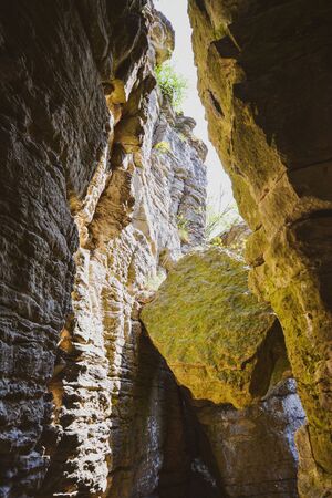 In the rocks - Felsengärten Hessigheim - South of Germany - behind the vignardsの写真素材
