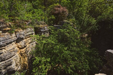 In the rocks - Felsengärten Hessigheim - South of Germany - behind the vignardsの写真素材