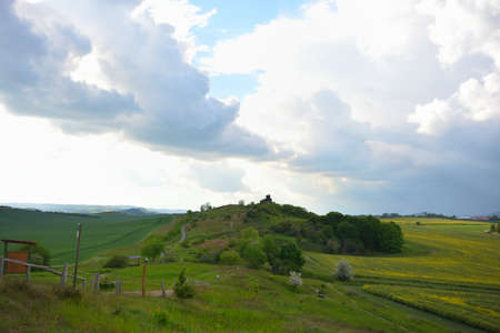 huge stone formations called develsbridge in the middle of germany, harz national parkの写真素材