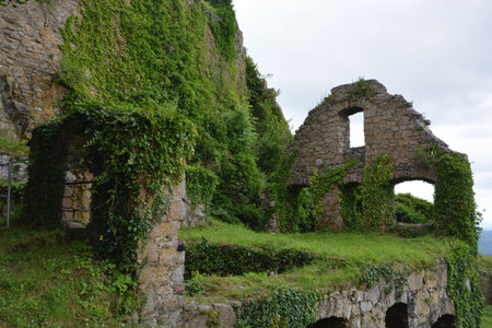 Hohentwiel Singen biggest Ruins in south germanyの写真素材